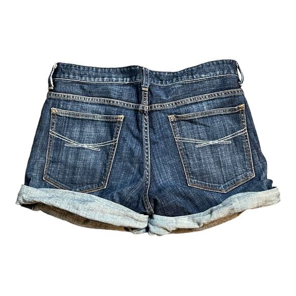 Gap Womens Jean Shorts Denim 2 / 26 Cuffed Rolled Hem Casual shorty Shortie - Picture 5 of 6
